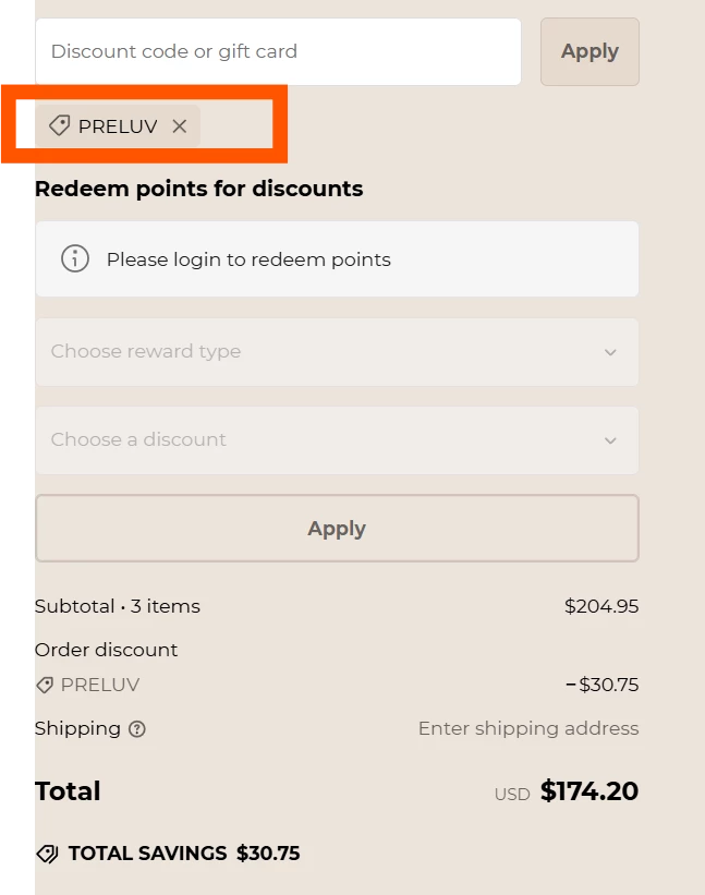 Silksilky verified Coupon code PRELUV